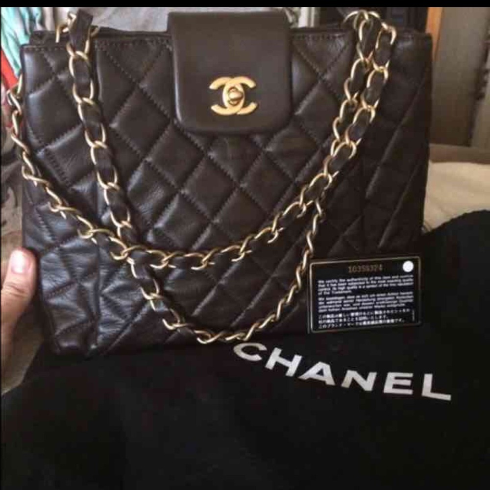 Brown Chanel bag